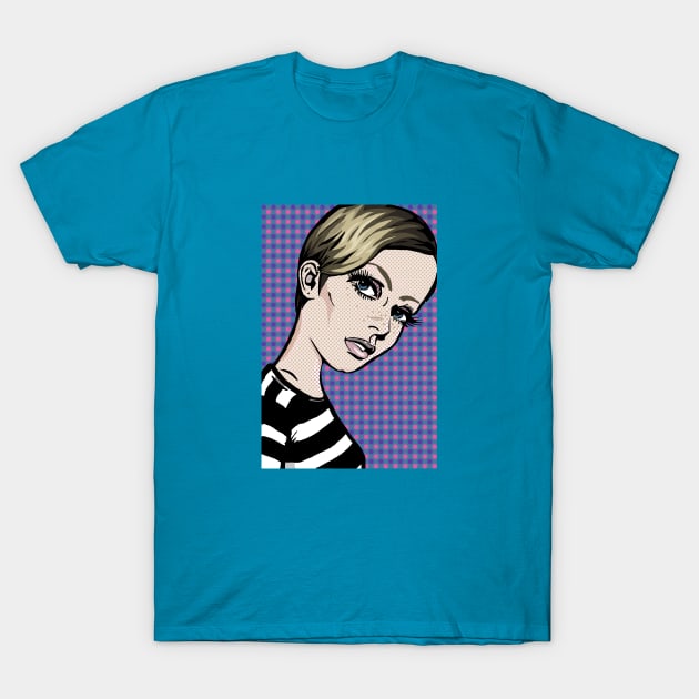 Twiggy Lichtenstein T-Shirt by FanboyMuseum